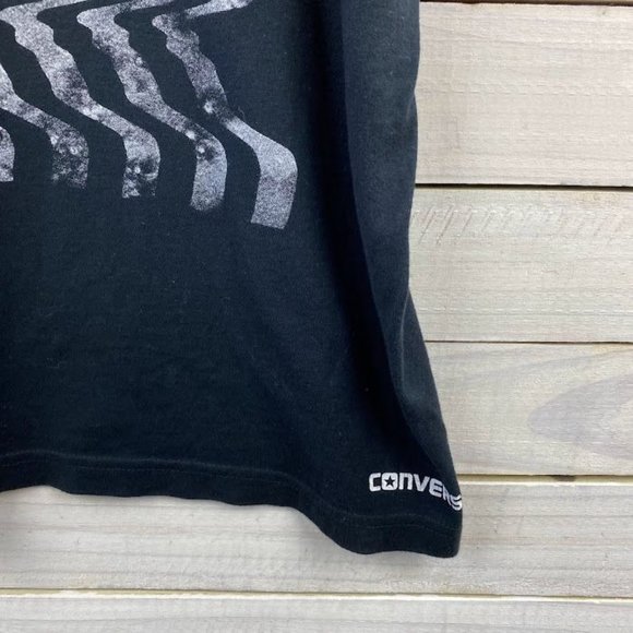 Converse All Star Men's Size Large Graphic Tee Men's Black T-Shirt Crew Neck - Picture 2 of 7